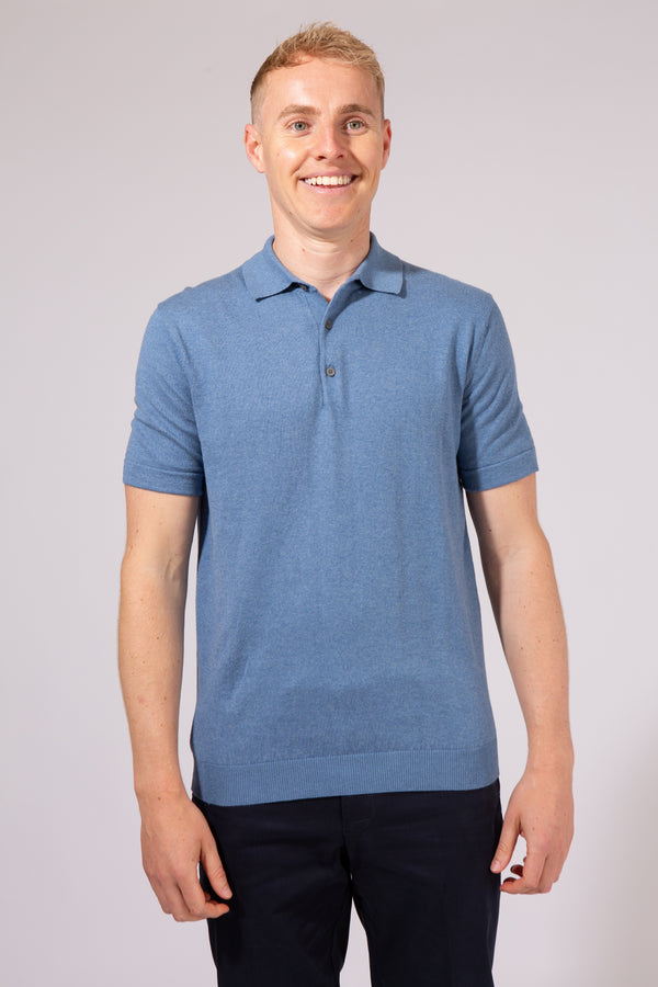 William David Pima Cotton Knit Polo