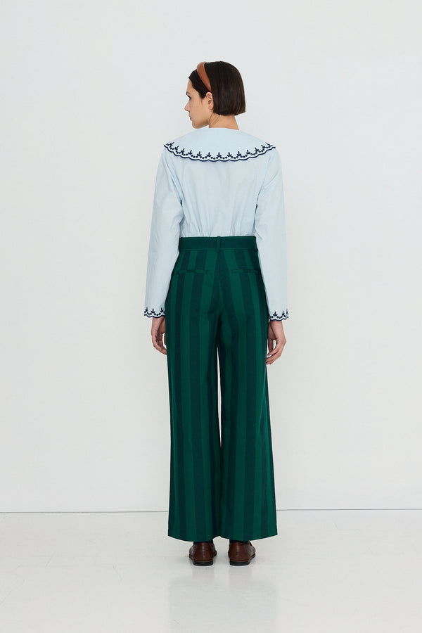 Tiny Big Sister Embroidered Neck Shirt