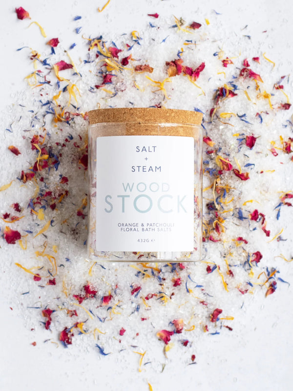 Salt + Steam Woodstock Bath Salts Jar