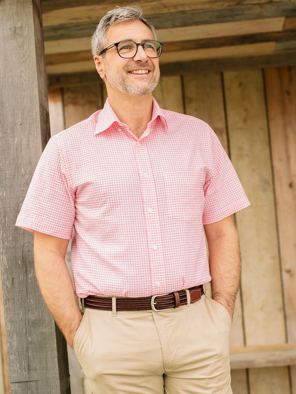 Golding Hadleigh Short Sleeve Seersucker Shirt