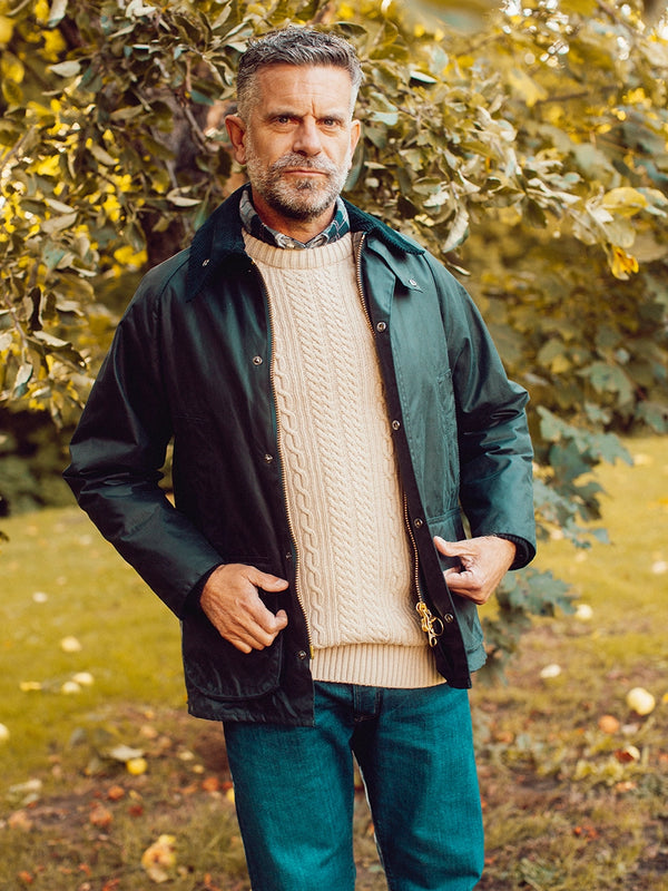 Barbour Bedale Jacket in Navy