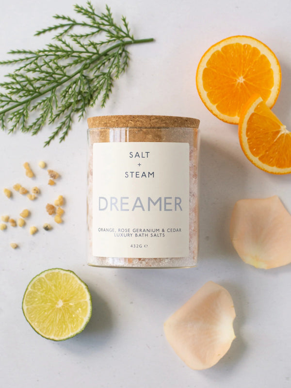 Salt + Steam Dreamer Bath Salts Jar