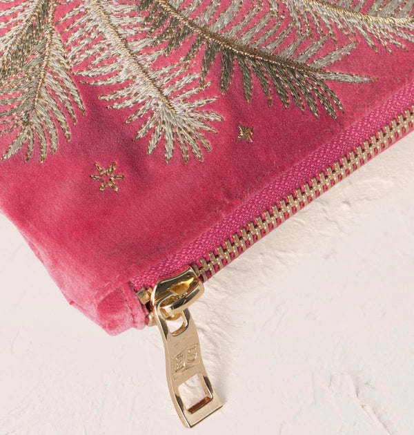 Elizabeth Scarlett Velvet Everyday Pouch