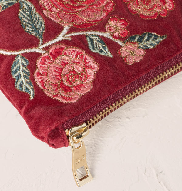 Elizabeth Scarlett Velvet Everyday Pouch