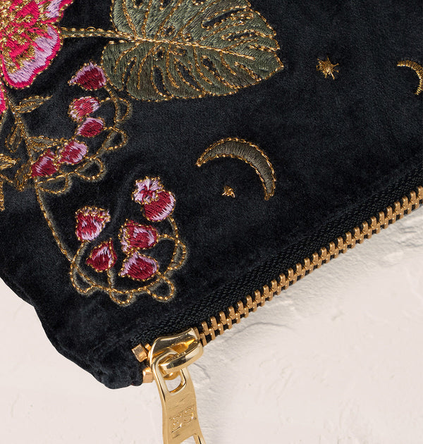 Elizabeth Scarlett Velvet Everyday Pouch