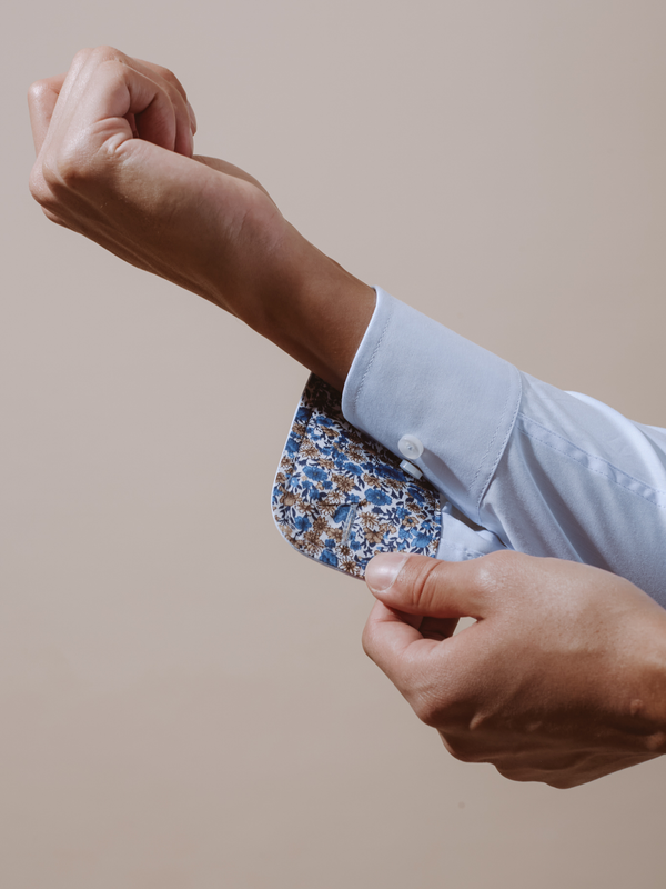 William David Long Sleeve Formal Shirt With Trim