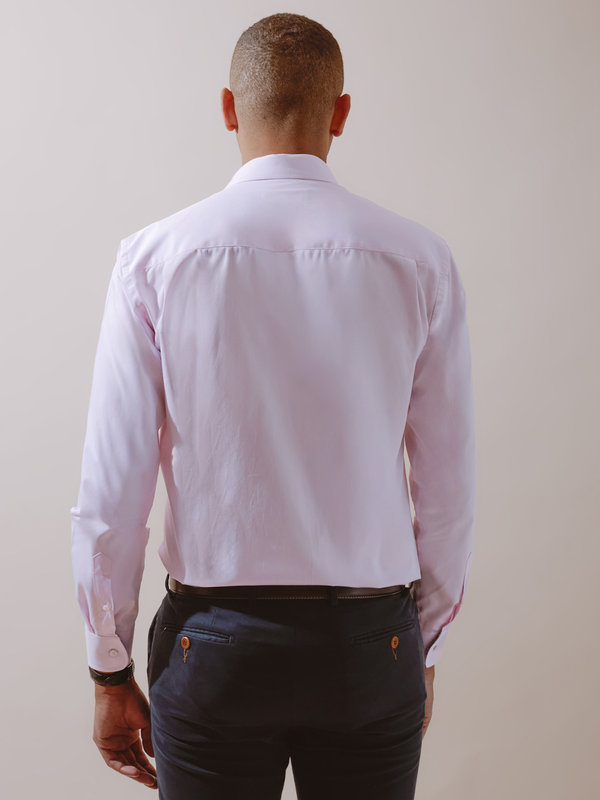 William David Long Sleeve Formal Shirt With Trim