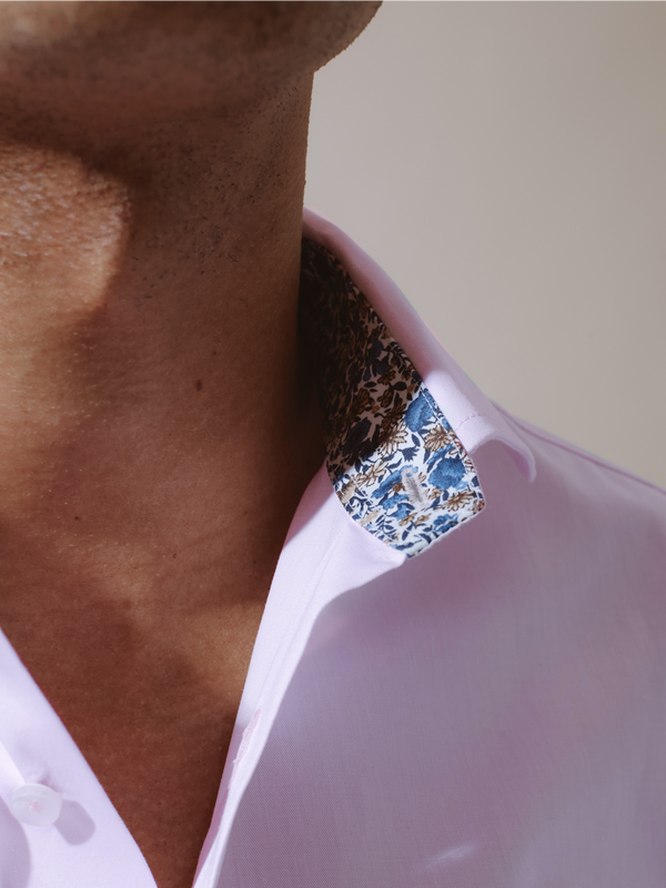 William David Long Sleeve Formal Shirt With Trim