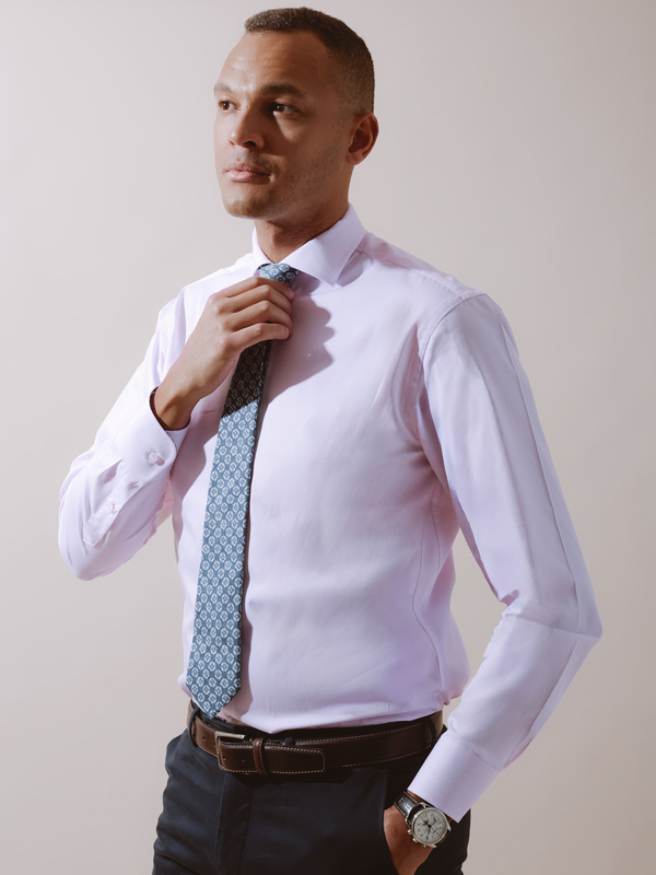 William David Long Sleeve Formal Shirt With Trim