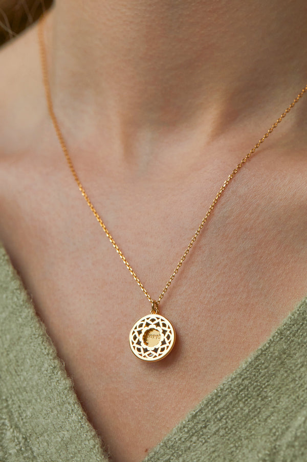 Estella Bartlett Blue Enamel Mandala Necklace