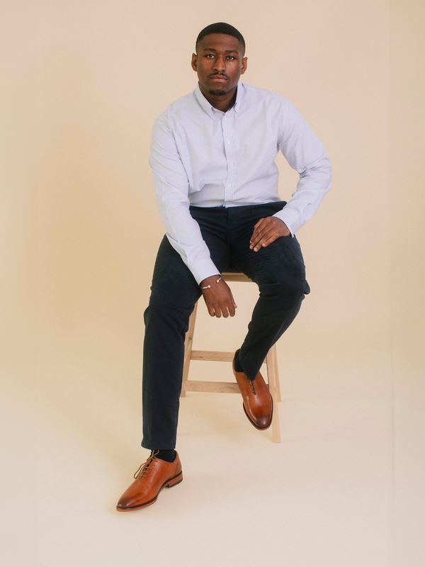 William David Southwold Long Sleeve Stripe Shirt