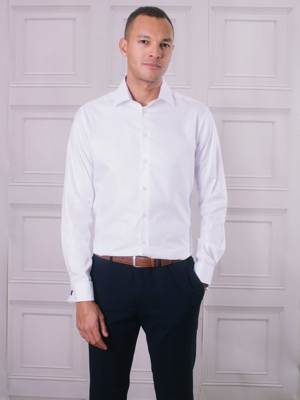 Golding Lawford Double Cuff Formal Long Sleeve Shirt With Trim