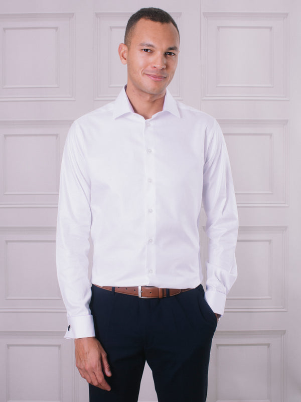 Golding Lawford Double Cuff Formal Long Sleeve Shirt With Trim