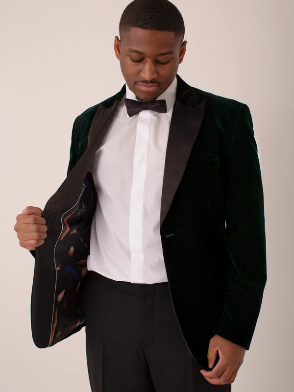 Forest Green Velvet Jacket