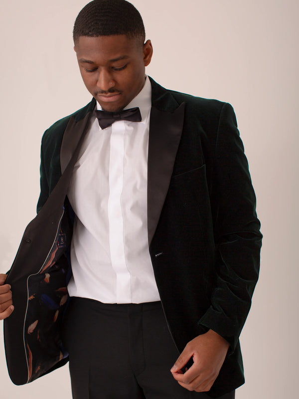 Forest Green Velvet Jacket