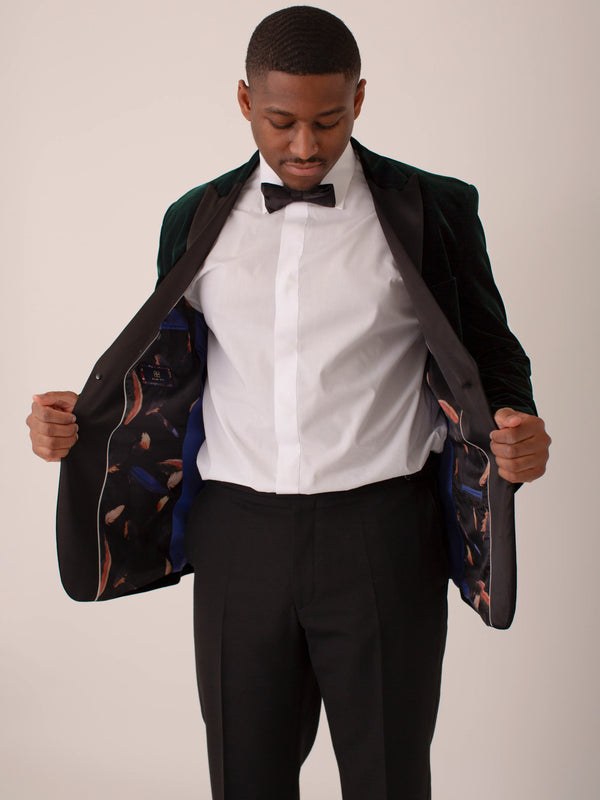 Forest Green Velvet Jacket