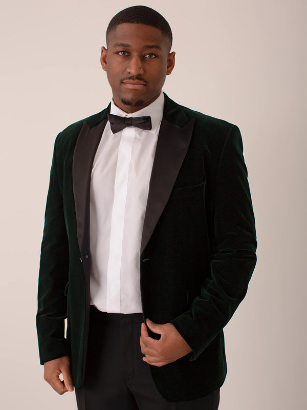 Forest Green Velvet Jacket