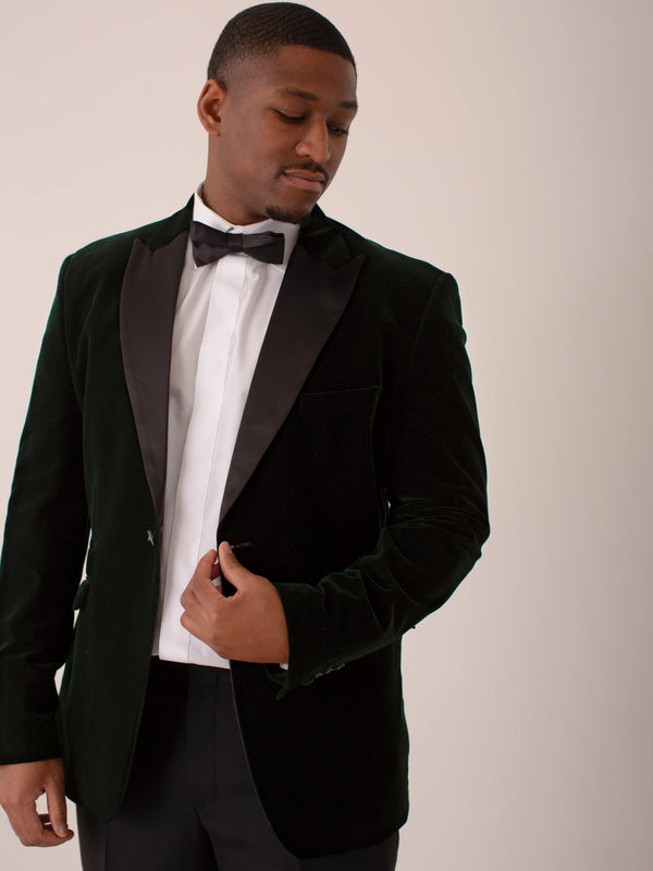 Forest Green Velvet Jacket