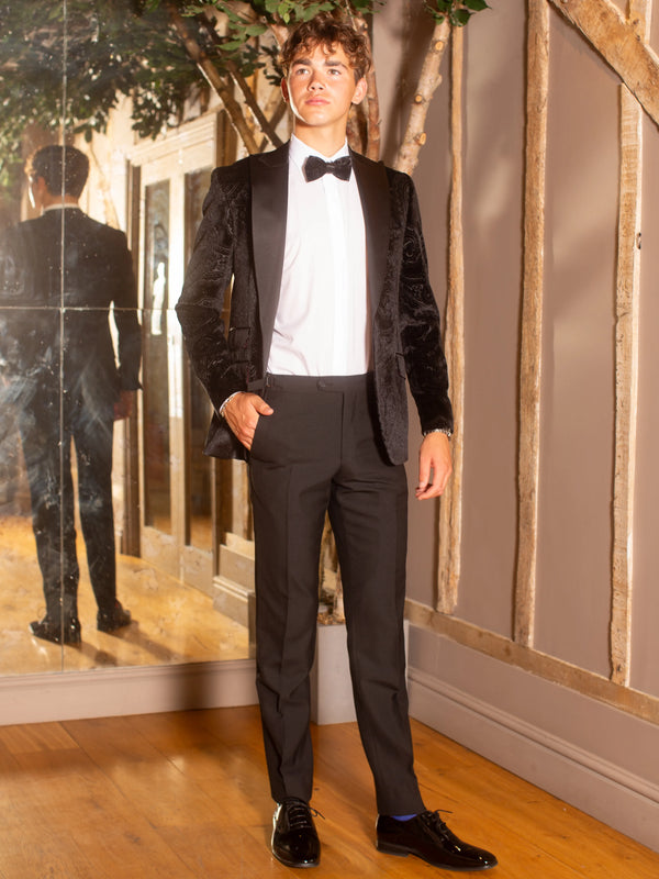 Black Paisley Velvet Jacket