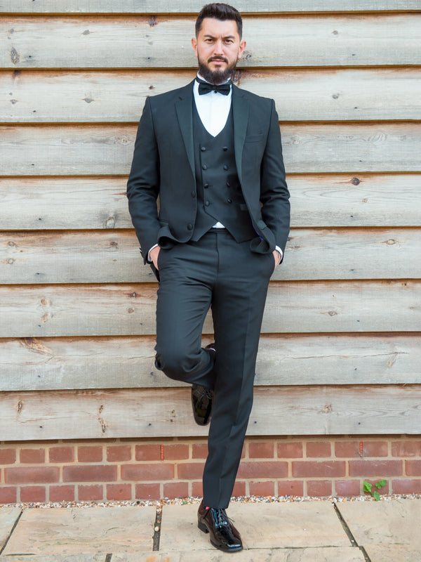 Mayfair Black Slim Fit Evening Suit