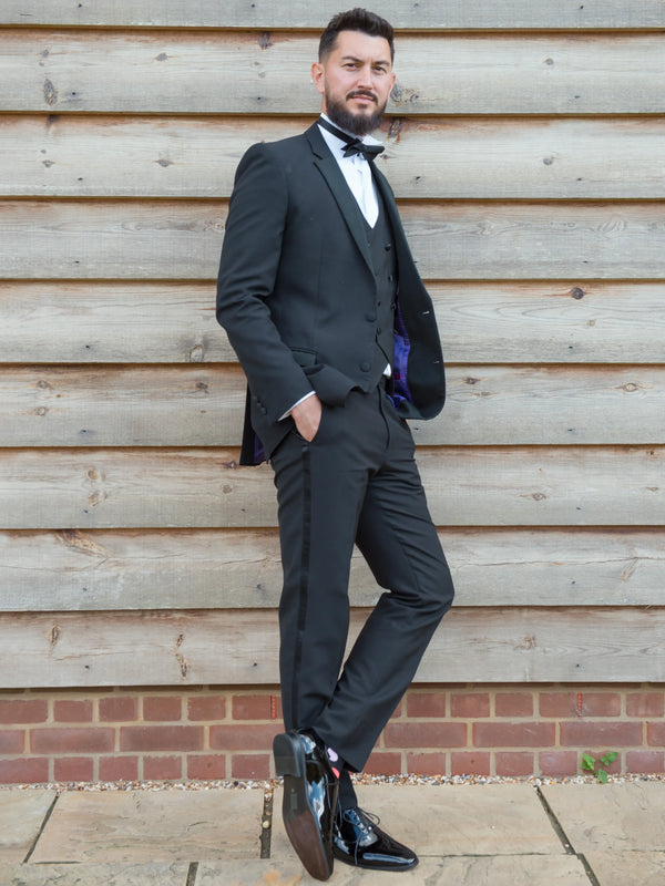 Mayfair Black Slim Fit Evening Suit
