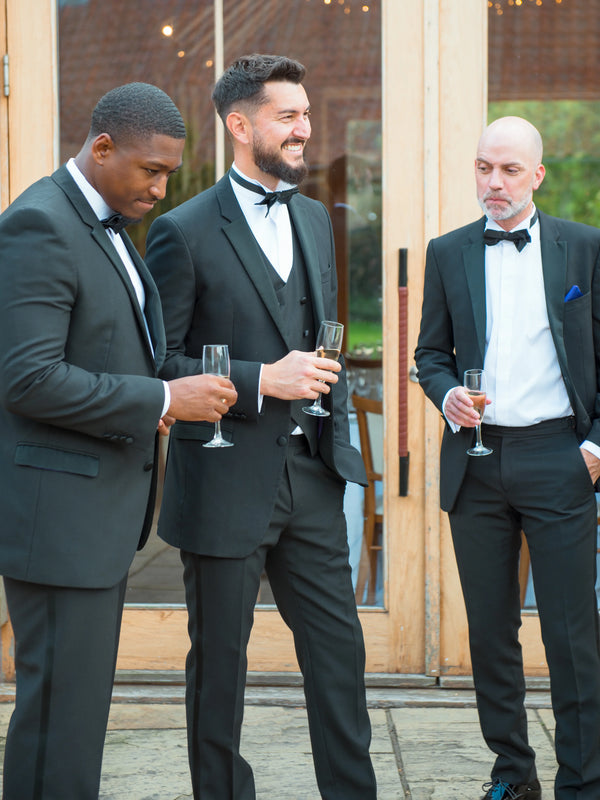 Mayfair Black Slim Fit Evening Suit