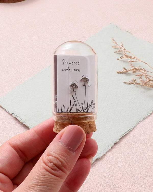 Showered With Love Umbrella With Crystal Earrings