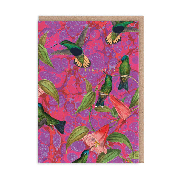 OHH DEER Greeting Cards - £2.95 - Marble Humming Birds