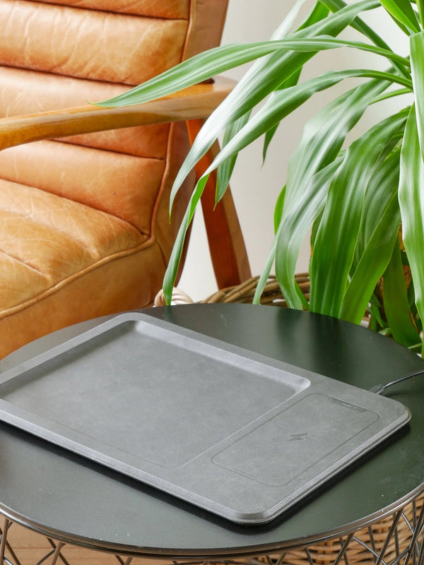 Steepletone Leather Wireless Charging Tray