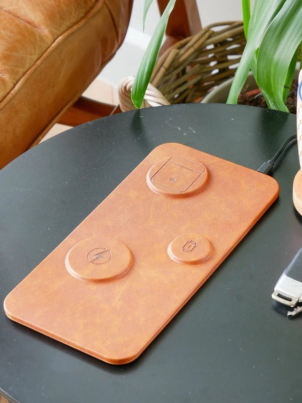 Steepletone 3 in 1  Faux Leather Charger