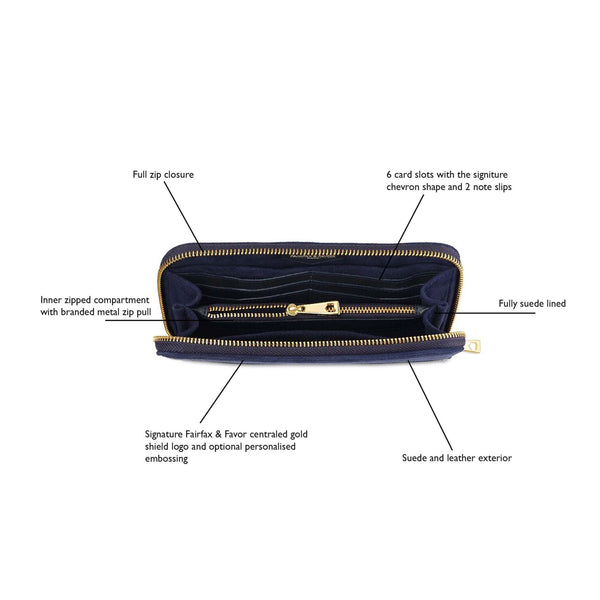 Fairfax & Favor Salisbury Purse in Navy