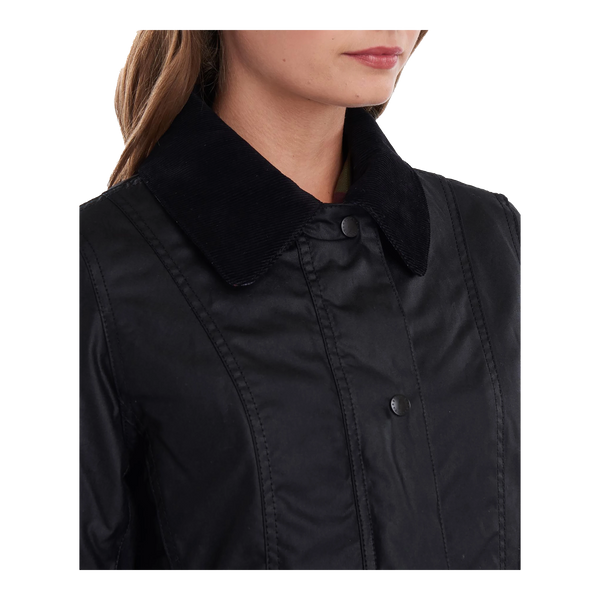 Barbour Belsay Wax Jacket for Women in Black