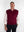 Franco Ponti V Neck Slipover in Deep Red