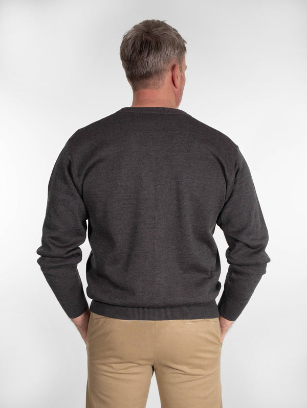Franco Ponti Button Cardigan K05 in Charcoal