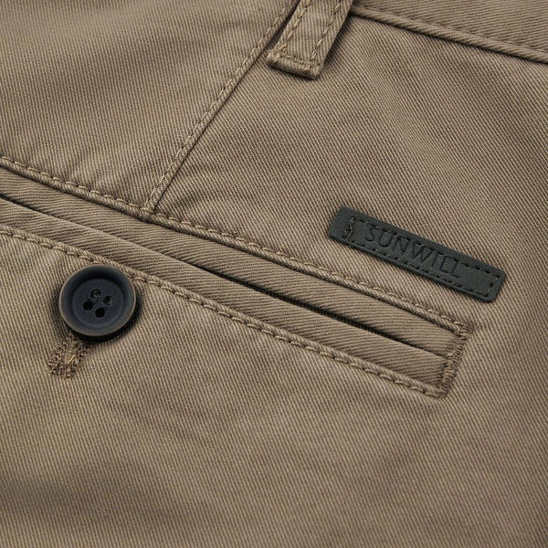 Sunwill Chinos for Men in Dark Sand