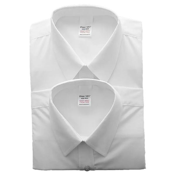 Boys’ School Shirt SS Twin Pack