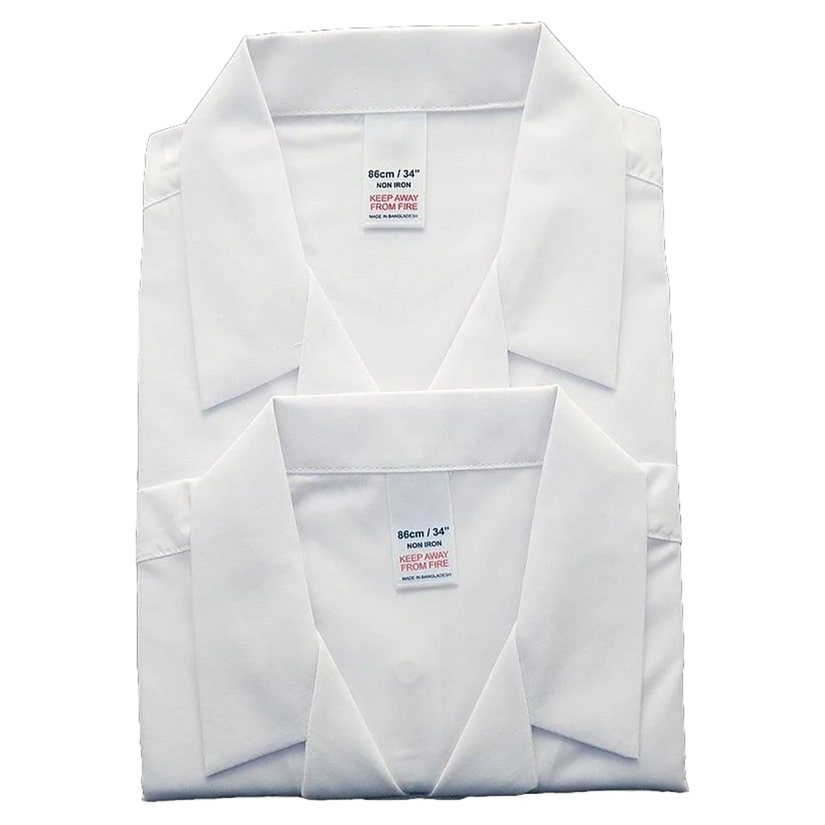 Girls’ School Blouse SS Rever Collar Twin Pack
