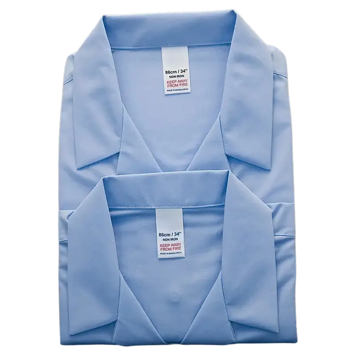 School Blouse Short Sleeve Rever Collar Twin Pack