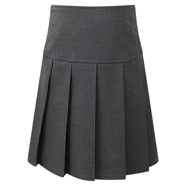 Junior Pleated Skirt in Grey