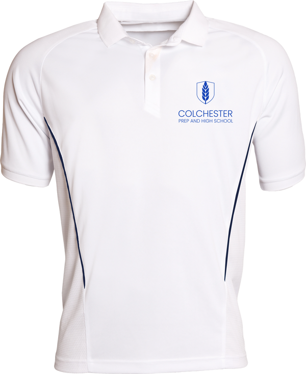 CP&HS White PE Games Polo