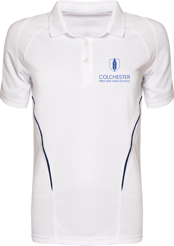 CP&HS Fitted White Games Polo