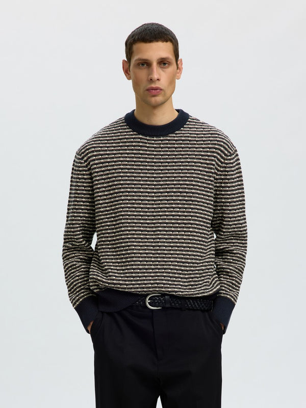 Selected Darrell Long Sleeve Structure Crew Neck