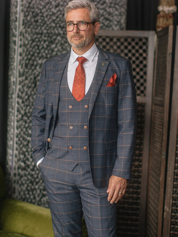 Marc Darcy Jenson Check Suit Jacket