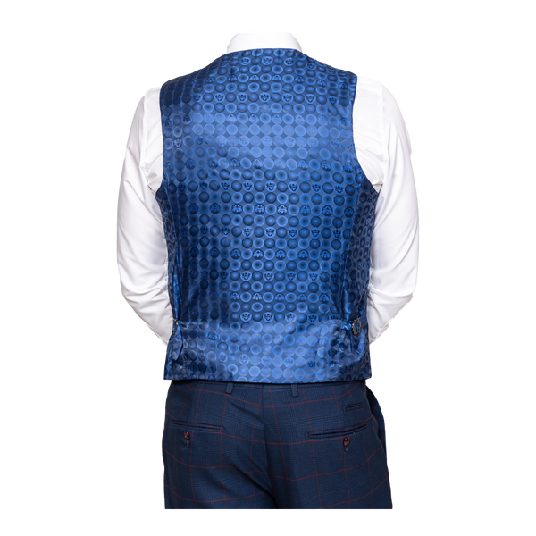 Marc Darcy Edinson Check Waistcoat for Men