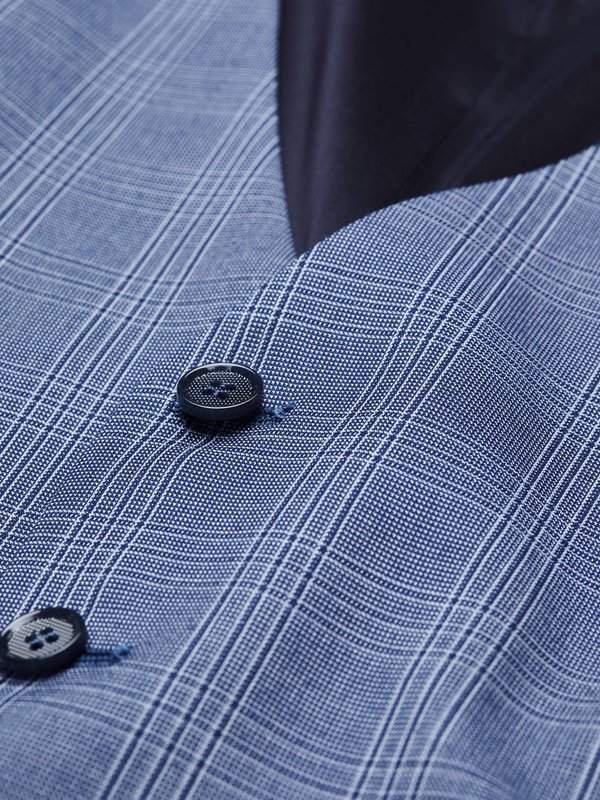 Digel Nicolo Check Suit Waistcoat for Men