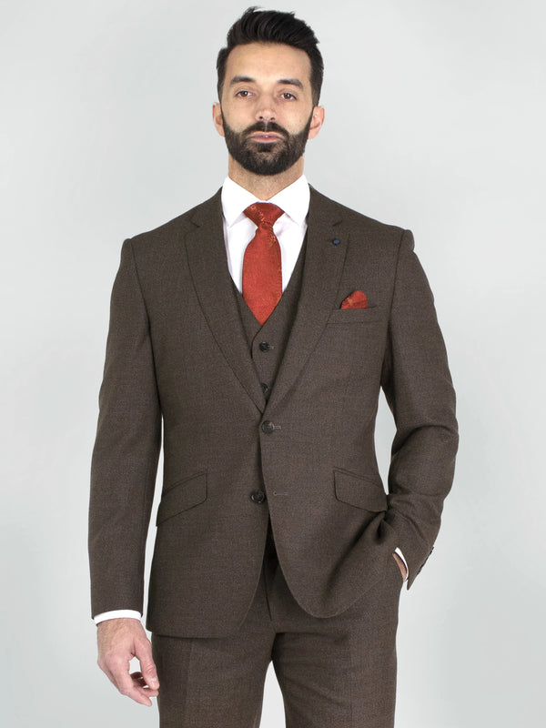 Douglas Textured Three Piece Suit