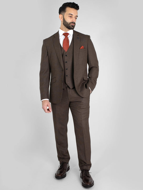 Douglas Textured Three Piece Suit