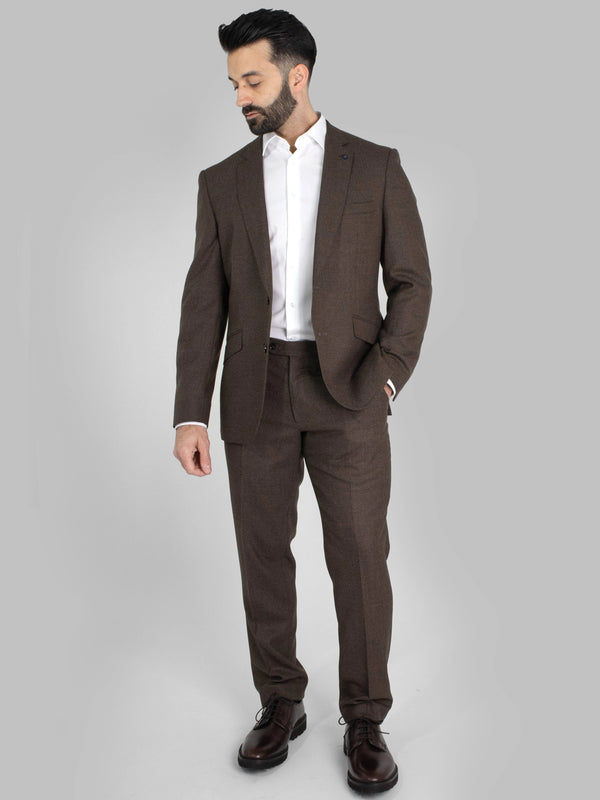 Douglas Textured Three Piece Suit for Men