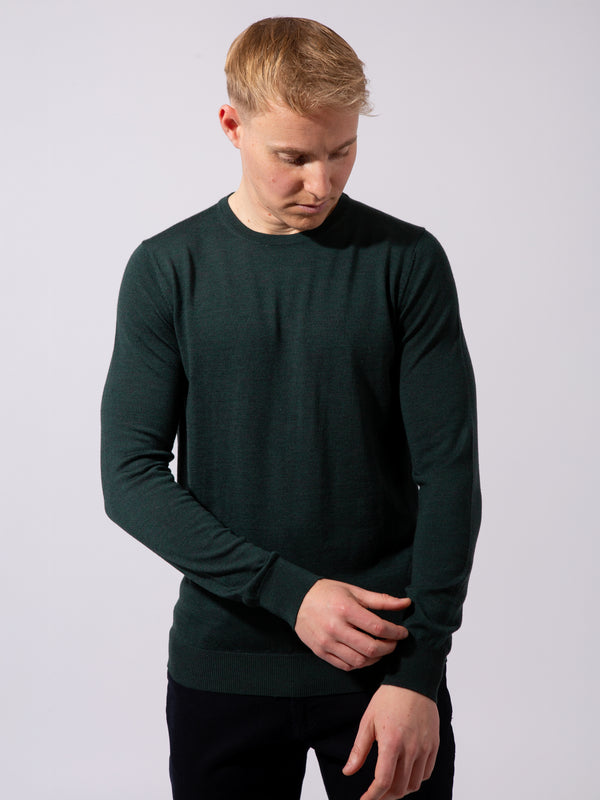 William David 100% Merino Crew Neck Knit Jumper