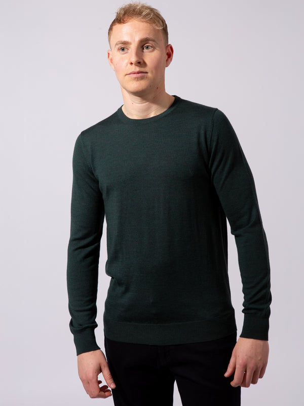 William David 100% Merino Crew Neck Knit Jumper